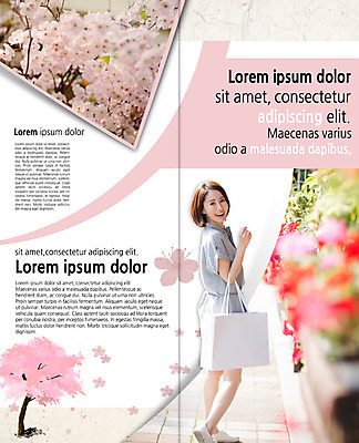 전신 PSD 템플릿 편집 표지디자인 북디자인 출판디자인 여자 꽃 내지 리플렛 2단접지 북커버 한명 서기 웃음 팜플렛 성인 옆모습 30대 쇼핑백 봄 한국인 벚꽃 이미지템플릿 식물 1 계절 뷰포인트 가방 모션 표정 사람 동양인 장년 파일형식