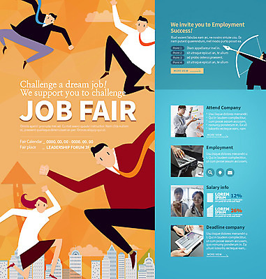 PSD 템플릿 여자 남자 웹템플릿 화살 이벤트페이지 이벤트 빌딩 여러명 성인 한국인 구직 활 취업준비생 구인구직 이미지템플릿 다수 컨셉 사람 동양인 건물 페이지 구인 파일형식