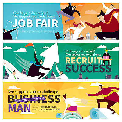 PSD 구름 템플릿 배너 여자 남자 화살표 종이 웹템플릿 이벤트 빌딩 여러명 성인 구직 깃발 취업준비생 구인구직 이벤트배너 웹배너 이미지템플릿 자연요소 다수 컨셉 사람 건물 구인 파일형식
