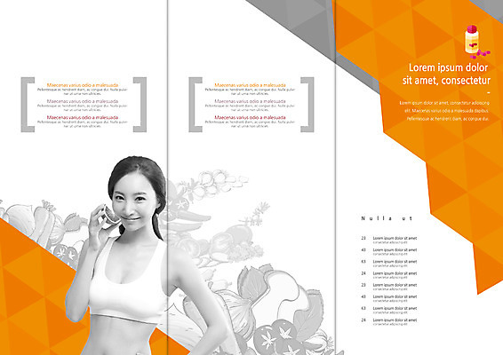 PSD 템플릿 편집 표지디자인 북디자인 출판디자인 여자 내지 리플렛 다이어트 채소 북커버 오렌지 3단접지 양파 한명 웃음 팜플렛 상반신 20대 성인 운동 알약 버섯 한국인 탱크톱 의료성형뷰티 이미지템플릿 1 상의 과일 표정 건강 사람 동양인 청년 약 파일형식