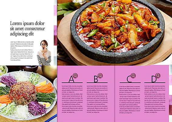 PSD 템플릿 편집 접시 표지디자인 북디자인 출판디자인 여자 내지 한식 음식 리플렛 채소 북커버 3단접지 고추 한명 팜플렛 상반신 성인 한국인 국수 철판 닭갈비 쟁반국수 이미지템플릿 1 식기 사람 동양인 닭고기 면류 닭고기요리 파일형식