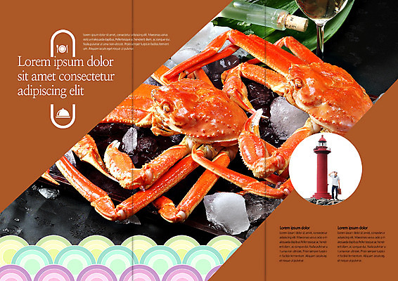 PSD 템플릿 편집 표지디자인 북디자인 출판디자인 남자 내지 한식 음식 리플렛 북커버 3단접지 등대 한명 팜플렛 성인 중국인 숟가락 얼음 대게 영덕대게 이미지템플릿 자연요소 외국인 1 수저 사람 동양인 게 특산물 영덕 파일형식