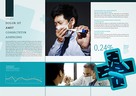 PSD 서양인 템플릿 편집 표지디자인 북디자인 출판디자인 남자 내지 리플렛 40대 십자가 북커버 3단접지 의학 그래프 마스크 팜플렛 상반신 성인 세명 진료 한국인 환자 의사 질병 온도계 체온계 감기 이미지템플릿 외국인 중년 사람 동양인 의료진 파일형식