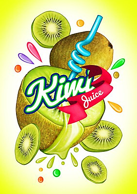 PSD 음료 과일 일러스트 키위 빨대 사람없음 라벨 주스 물방울 키위주스 국내일러스트 프레임 과일주스 파일형식