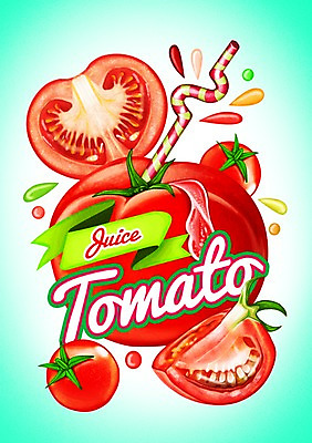 PSD 음료 토마토 일러스트 빨대 사람없음 라벨 주스 물방울 토마토주스 국내일러스트 채소 프레임 야채주스 파일형식