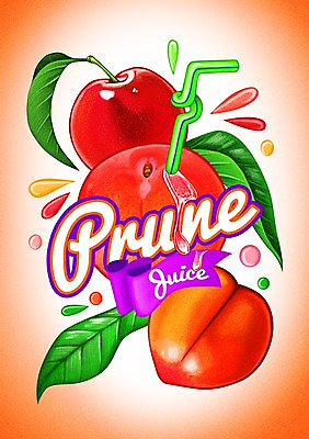 PSD 음료 과일 일러스트 빨대 사람없음 라벨 주스 물방울 자두 국내일러스트 프레임 파일형식