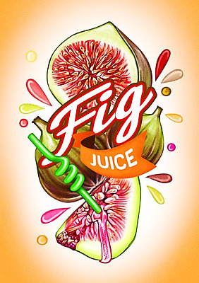 PSD 음료 과일 일러스트 빨대 사람없음 라벨 주스 물방울 무화과 무화과열매 국내일러스트 열매 프레임 파일형식