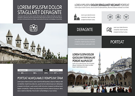 템플릿 편집 표지디자인 건축물 북디자인 출판디자인 건축 내지 리플렛 지도 북커버 비즈니스 서양건축 그래프 팜플렛 여러명 여행객 퍼센트 모스크 이미지템플릿 AI파일 다수 해외건축 사람 특수기호 이슬람교 파일형식 벡터