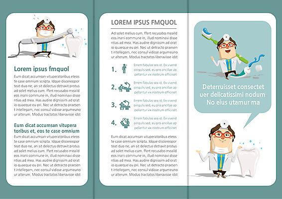 템플릿 편집 표지디자인 북디자인 출판디자인 남자 내지 리플렛 말풍선 북커버 3단접지 의학 치과 마스크 팜플렛 성인 세명 의사 치아 칫솔 치과용품 치약 이미지템플릿 AI파일 병원 사람 위생용품 의료진 의료용품 소화기관 파일형식 벡터
