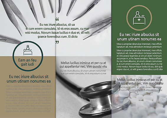 템플릿 편집 표지디자인 북디자인 출판디자인 내지 리플렛 북커버 3단접지 의학 청진기 의료기기 팜플렛 사람없음 알약 핀셋 이미지템플릿 AI파일 약 도구 파일형식 벡터