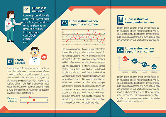 템플릿 편집 표지디자인 북디자인 출판디자인 여자 남자 내지 리플렛 북커버 3단접지 의학 그래프 마스크 팜플렛 성인 두명 알약 의사 구급상자 서류판 이미지템플릿 AI파일 사람 약 사무용품 의료진 의료용품 파일형식 벡터