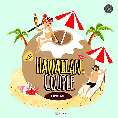 PSD 템플릿 커플 여자 남자 수영복 웹템플릿 휴가 불가사리 팝업 이벤트팝업 웹팝업 사랑 성인 두명 비키니 선글라스 야자수 꽃게 파라솔 소라 코코넛 맥주병 레이어팝업 하와이안 이미지템플릿 나무 옷 패션 감정 안경 과일 관계 술병 어패류 극피동물 맥주 사람 게 파일형식