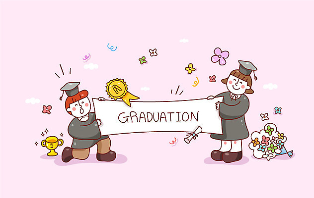 학생 배너템플릿 여자 남자 대학생 꽃다발 일러스트 학사모 졸업 새출발 새로움 졸업식 졸업생 성인 두명 현수막 졸업가운 졸업장 트로피 설레임 국내일러스트 AI파일 템플릿 모자_잡화 배너 교육 꽃 감정 컨셉 사람 가운 상_우승 출발 파일형식 벡터