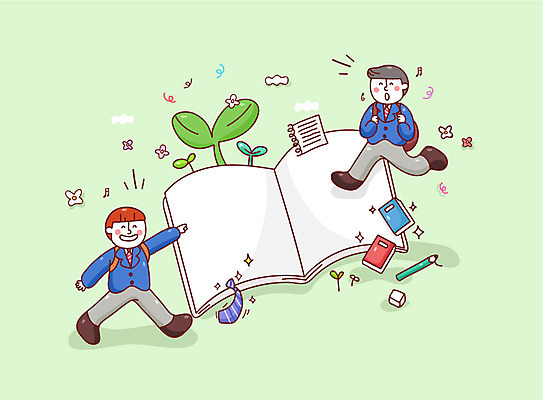 구름 학생 남자 꽃잎 교복 일러스트 청소년 넥타이 새출발 새로움 두명 책 연필 새싹 입학 지우개 입학식 설레임 입학생 국내일러스트 AI파일 자연요소 식물 잡화 옷 교육 꽃 감정 컨셉 학용품 사람 필기구 출발 파일형식 벡터