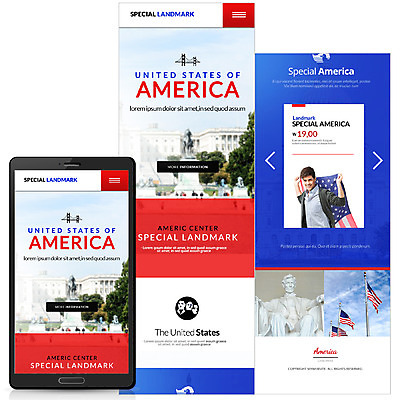 PSD 외국인 템플릿 남자 여행 웹템플릿 모바일 한명 성인 미국 성조기 모바일템플릿 모바일웹 랜드마크 링컨기념관 백악관 이미지템플릿 1 북아메리카 사람 인종 국기 기념관 파일형식