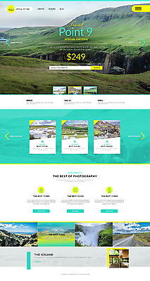 PSD 템플릿 여행 웹템플릿 자연 사이트템플릿 산 아이슬란드 초원 사람없음 물 홈페이지 홈페이지시안 폭포 랜드마크 원페이지 이미지템플릿 자연요소 유럽 생태계 파일형식