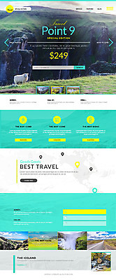 PSD 템플릿 여행 웹템플릿 자연 사이트템플릿 산 아이슬란드 초원 사람없음 물 홈페이지 홈페이지시안 폭포 양 랜드마크 랜딩페이지 이미지템플릿 자연요소 유럽 포유류 생태계 파일형식