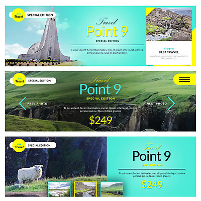 PSD 템플릿 배너 여행 웹템플릿 자연 산 아이슬란드 초원 사람없음 물 폭포 양 랜드마크 이벤트배너 웹배너 이미지템플릿 자연요소 유럽 포유류 생태계 파일형식