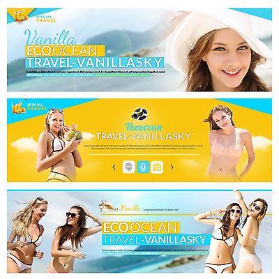 PSD 템플릿 배너 여자 남자 바다 여행 웹템플릿 휴가 여러명 성인 해변 여름 친구 비키니 선글라스 야자수 이벤트배너 웹배너 이미지템플릿 나무 계절 수영복 안경 다수 관계 사람 파일형식
