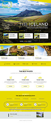 PSD 템플릿 여행 웹템플릿 자연 하늘 사이트템플릿 산 아이슬란드 초원 사람없음 홈페이지 홈페이지시안 폭포 랜드마크 랜딩페이지 이미지템플릿 유럽 생태계 파일형식