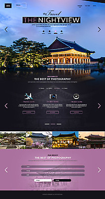 PSD 템플릿 여행 웹템플릿 야경 사이트템플릿 한국 사람없음 홈페이지 홈페이지시안 궁전 문화재 경복궁 랜드마크 원페이지 이미지템플릿 아시아 고건축 야간 파일형식 풍경_경치