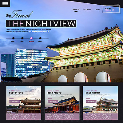 PSD 템플릿 여행 웹템플릿 야경 한국 이벤트페이지 이벤트 사람없음 궁전 문화재 경복궁 랜드마크 이미지템플릿 아시아 고건축 야간 페이지 파일형식 풍경_경치