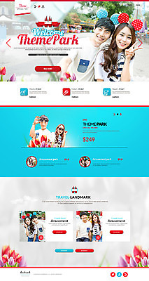 PSD 템플릿 커플 여자 남자 여행 웹템플릿 사이트템플릿 여러명 성인 홈페이지 홈페이지시안 놀이공원 한국인 튤립 머리띠 랜드마크 원페이지 이미지템플릿 꽃 다수 장신구 관계 사람 동양인 테마파크 파일형식