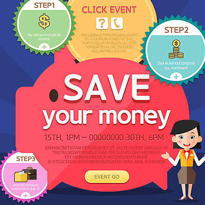 PSD 템플릿 여자 웹템플릿 이벤트페이지 한명 성인 금융 달러 동전 돼지저금통 은행원 금융의날 이미지템플릿 직업 1 돈 사람 경제 저금통 페이지 파일형식 법정기념일