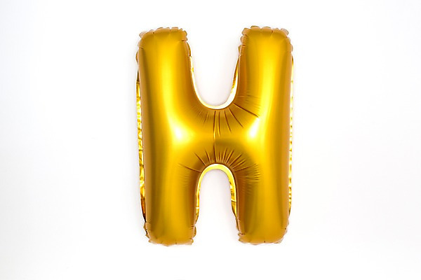 포토 JPG 스튜디오촬영 문자 알파벳 영어 기념일 대문자 누끼 이벤트 사람없음 파티 금색 파티용품 풍선 H 헬륨 국내포토 컬러 실내 원소 이벤트용품 파일형식