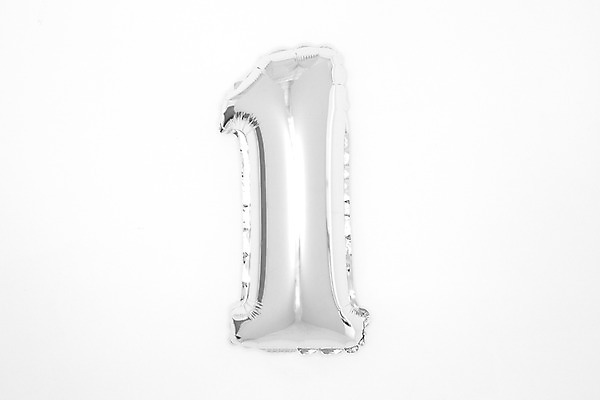 포토 JPG 스튜디오촬영 문자 1 기념일 누끼 이벤트 사람없음 숫자 파티 은색 파티용품 아라비아숫자 풍선 헬륨 국내포토 컬러 실내 원소 이벤트용품 파일형식