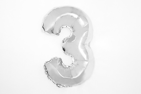 포토 JPG 스튜디오촬영 문자 기념일 3 누끼 이벤트 사람없음 숫자 파티 은색 파티용품 아라비아숫자 풍선 헬륨 국내포토 컬러 실내 원소 이벤트용품 파일형식