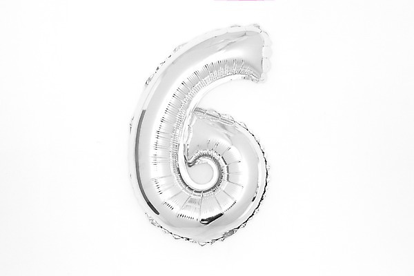 포토 JPG 스튜디오촬영 문자 기념일 누끼 이벤트 사람없음 숫자 파티 은색 6 파티용품 아라비아숫자 풍선 헬륨 국내포토 컬러 실내 원소 이벤트용품 파일형식