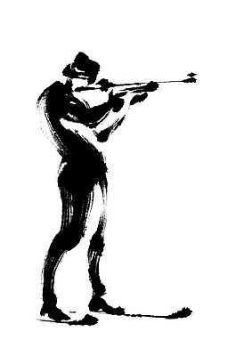 전신 PSD 스포츠 일러스트 캘리그라피 스키 운동선수 한명 서기 사람 사격 바이애슬론 바이애슬론선수 국내일러스트 1 모션 겨울스포츠 파일형식