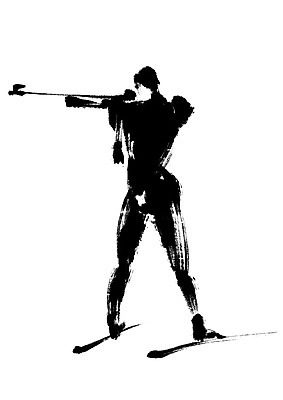 전신 PSD 스포츠 일러스트 캘리그라피 스키 운동선수 한명 서기 사람 사격 바이애슬론 바이애슬론선수 국내일러스트 1 모션 겨울스포츠 파일형식