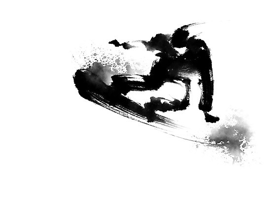 PSD 스포츠 일러스트 캘리그라피 운동선수 한명 사람 스노우보드 스노우보더 국내일러스트 1 보드_스포츠 파일형식