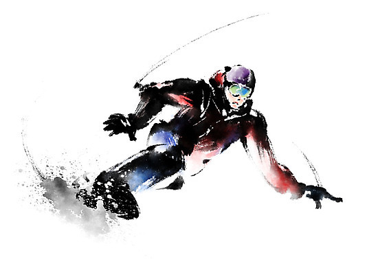 PSD 스포츠 일러스트 캘리그라피 운동선수 한명 사람 스노우보드 스노우보더 국내일러스트 1 보드_스포츠 파일형식