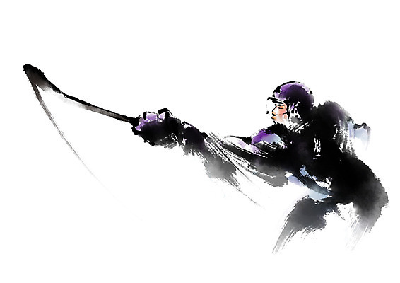 PSD 스포츠 일러스트 캘리그라피 운동선수 한명 사람 상반신 아이스하키 아이스하키선수 국내일러스트 1 겨울스포츠 하키 파일형식