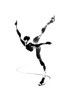 전신 PSD 여자 스포츠 포즈 일러스트 캘리그라피 운동선수 한명 서기 사람 피겨스케이팅 피겨스케이터 국내일러스트 1 모션 스케이팅 스케이터 파일형식