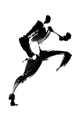 전신 PSD 일러스트 비즈니스 캘리그라피 한명 사람 달리기 국내일러스트 1 모션 파일형식