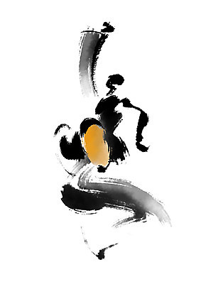 PSD 포즈 일러스트 캘리그라피 한명 사람 춤 춤동작 국내일러스트 1 문화예술 파일형식