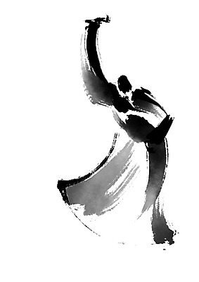 PSD 포즈 일러스트 캘리그라피 한명 사람 춤 춤동작 국내일러스트 1 문화예술 파일형식