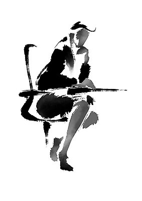 전신 PSD 여자 일러스트 캘리그라피 한명 앉기 턱괴기 비즈니스우먼 국내일러스트 1 비즈니스 모션 사람 직장인 파일형식