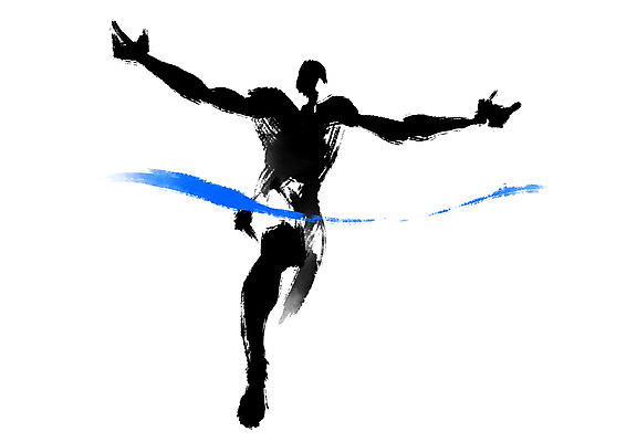 전신 PSD 일러스트 비즈니스 캘리그라피 팔벌리기 한명 사람 달리기 우승 결승끈 국내일러스트 1 모션 최고 결승선 파일형식