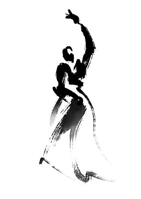 전신 PSD 여자 포즈 일러스트 캘리그라피 한명 서기 손들기 춤 춤동작 국내일러스트 1 모션 문화예술 사람 파일형식