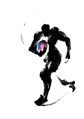 전신 PSD 스포츠 일러스트 캘리그라피 안기 운동선수 한명 사람 달리기 럭비 럭비공 럭비선수 국내일러스트 1 공 모션 구기 럭비용품 파일형식