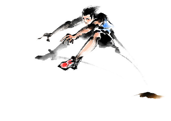 전신 PSD 남자 스포츠 일러스트 캘리그라피 운동선수 한명 점프 멀리뛰기 국내일러스트 1 모션 사람 파일형식