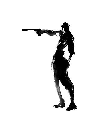 전신 PSD 스포츠 일러스트 캘리그라피 한명 서기 들기 사람 사격 조준 장총 사격수 국내일러스트 1 모션 총 파일형식