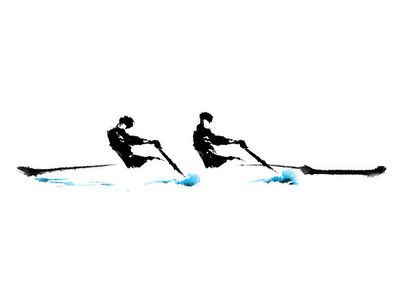 PSD 스포츠 일러스트 캘리그라피 운동선수 사람 앉기 상반신 두명 조정 노젓기 조정선수 국내일러스트 모션 수상스포츠 파일형식