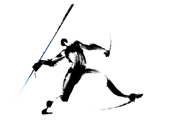 전신 PSD 창 스포츠 일러스트 캘리그라피 운동선수 한명 서기 사람 육상스포츠 창던지기 투창선수 국내일러스트 1 무기 모션 파일형식