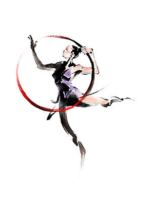 전신 PSD 여자 스포츠 포즈 일러스트 캘리그라피 운동선수 한명 서기 들기 체조선수 체조 훌라후프 훌라후프체조 국내일러스트 1 모션 사람 운동 파일형식